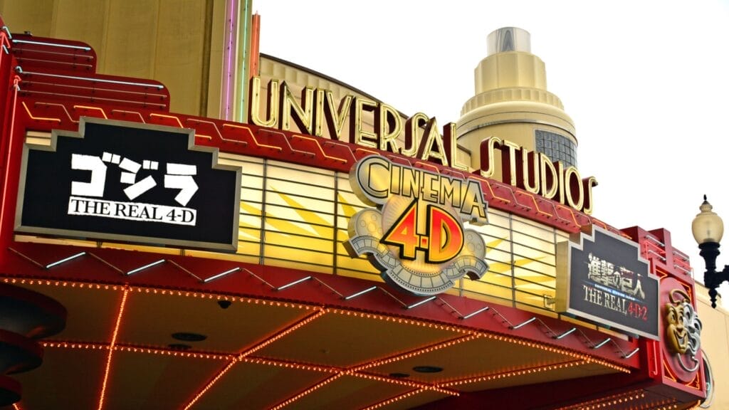 Universal-studios-4D-sign-at-Universal-Studios-Japan-in-Osaka