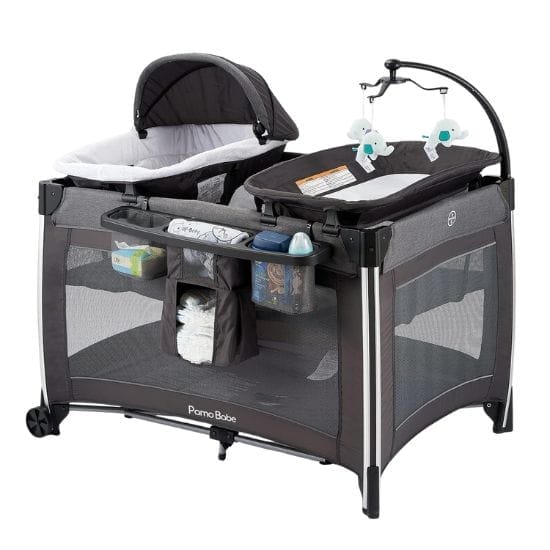 Pamo-Babe-4-in-1-Portable-Baby-Crib-Deluxe-Nursery-Center