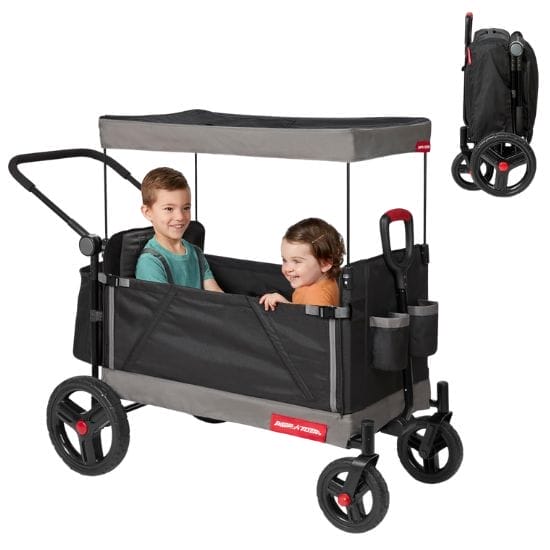 Radio-Flyer-Travler-Stroll-N-Wagon-with-Protective-Cover