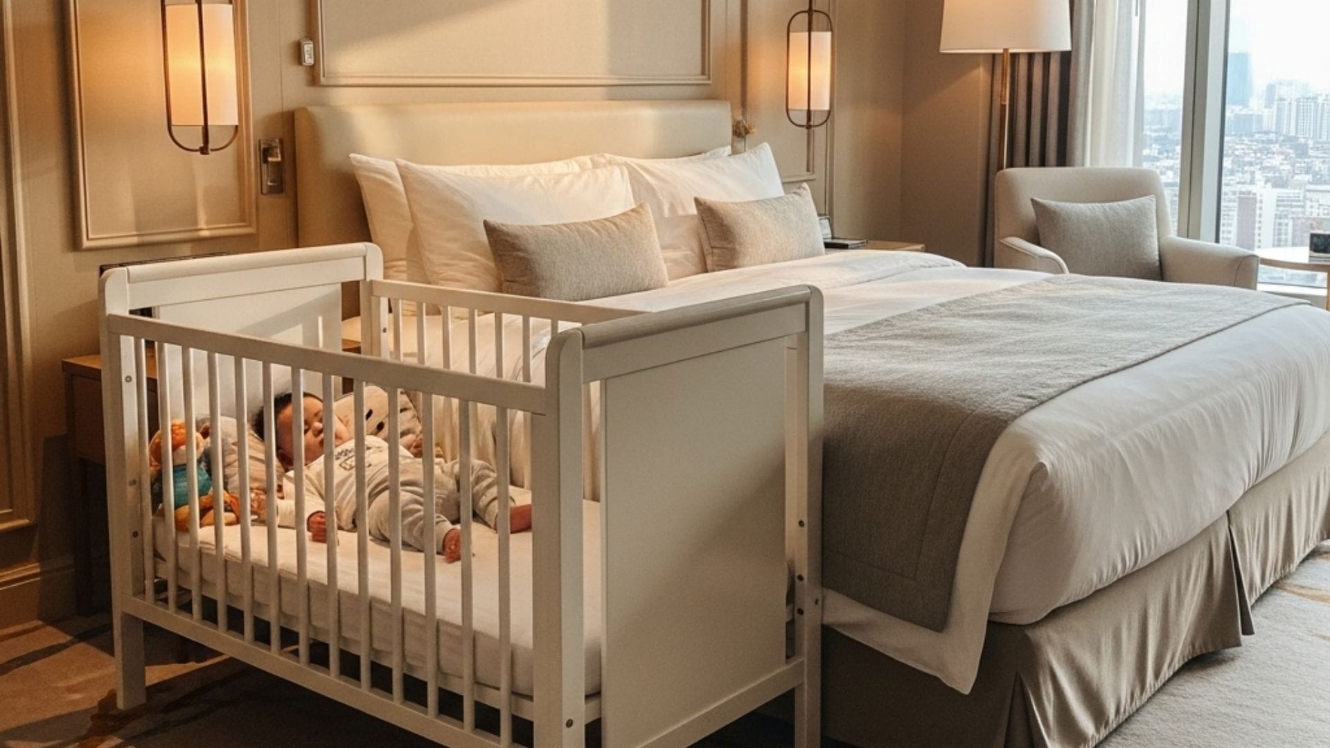 baby-sleep-setup-while-traveling